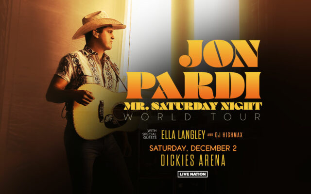 Win Tickets for Jon Pardi in Fort Worth on 12/02/23!