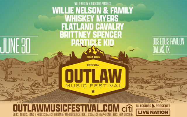 Enter HERE to Win Tickets to For Willie Nelson’s Outlaw Music Festival on 06/30/23 in Dallas!